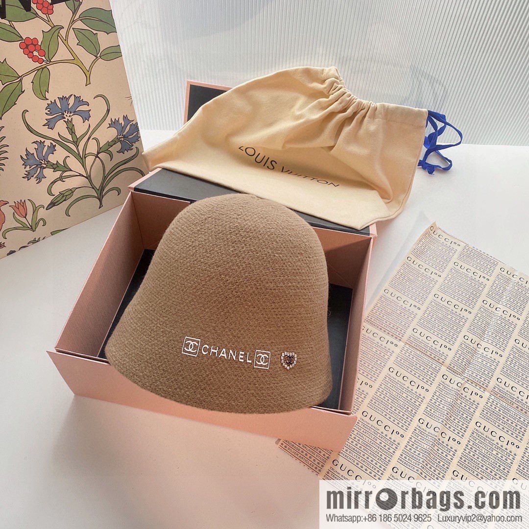 Chanel 2022 autumn and winter new wool bucket hat