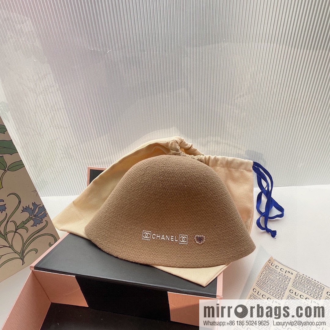 Chanel 2022 autumn and winter new wool bucket hat