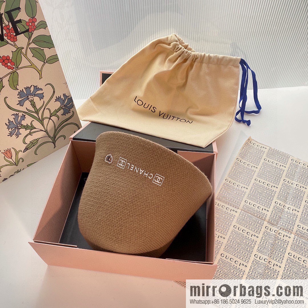 Chanel 2022 autumn and winter new wool bucket hat