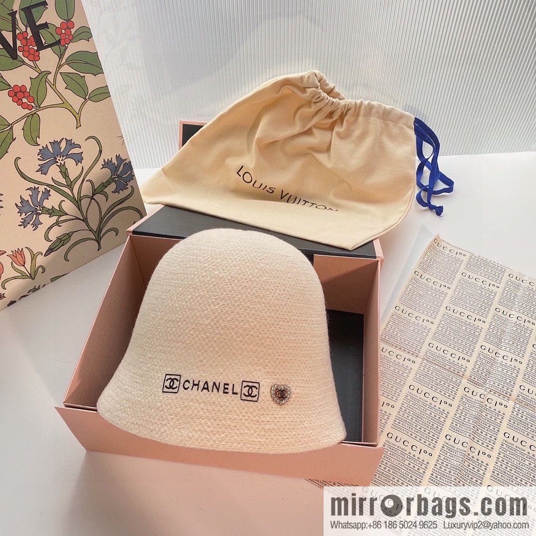 Chanel 2022 autumn and winter new wool bucket hat