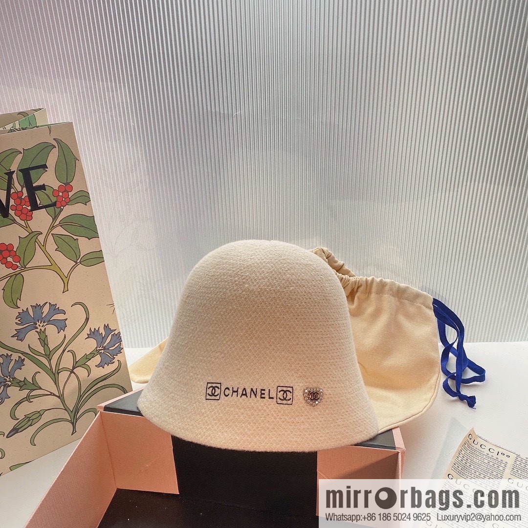 Chanel 2022 autumn and winter new wool bucket hat