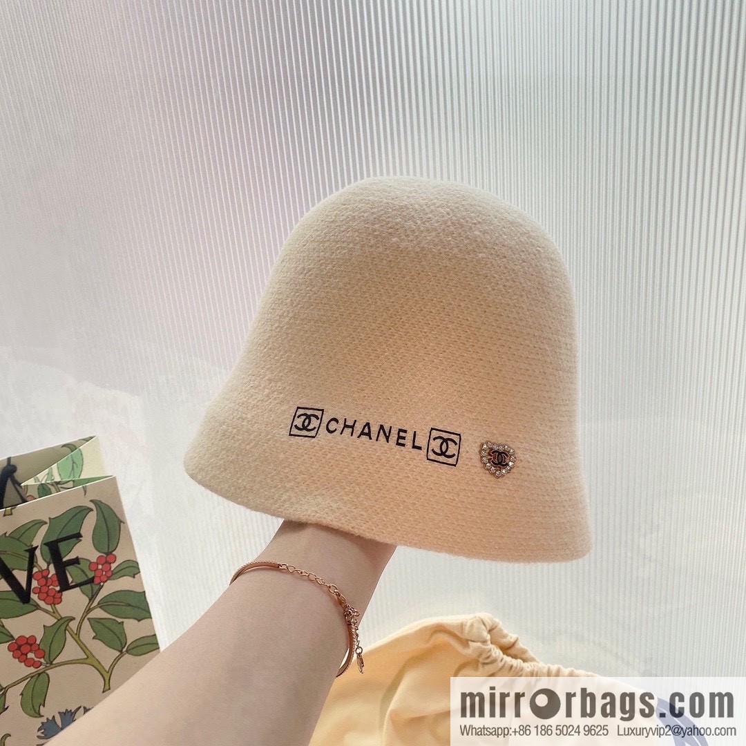 Chanel 2022 autumn and winter new wool bucket hat