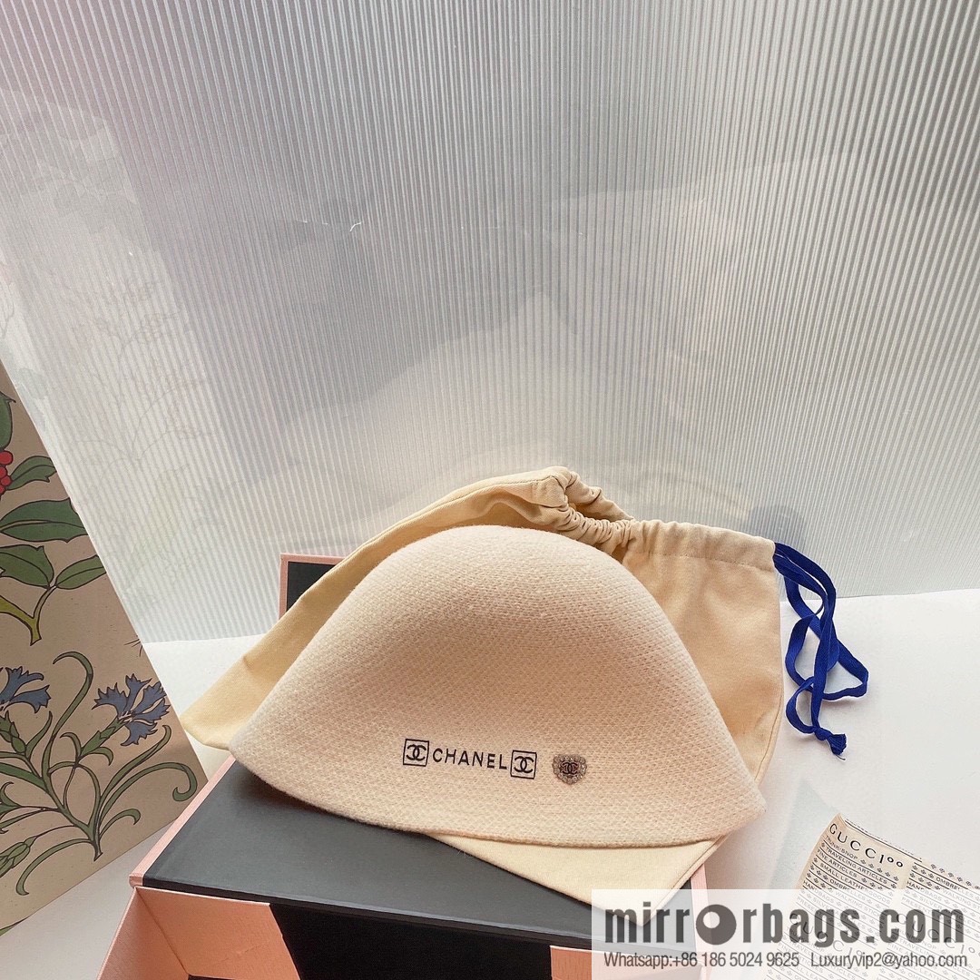 Chanel 2022 autumn and winter new wool bucket hat