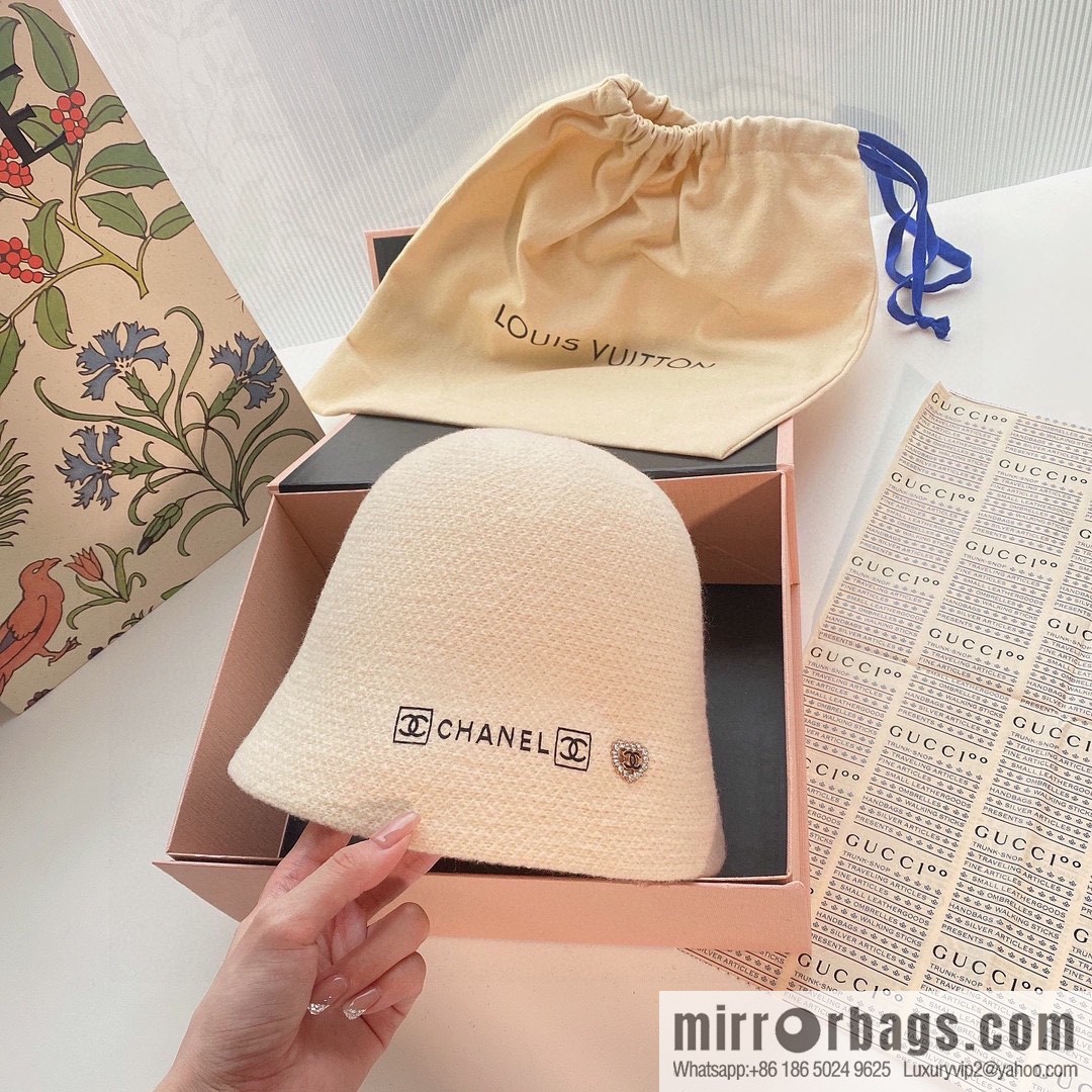 Chanel 2022 autumn and winter new wool bucket hat