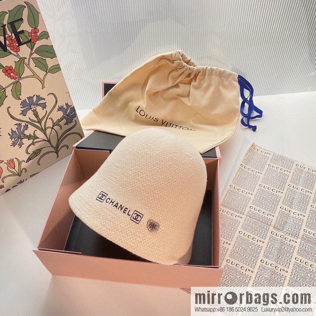 Chanel 2022 autumn and winter new wool bucket hat