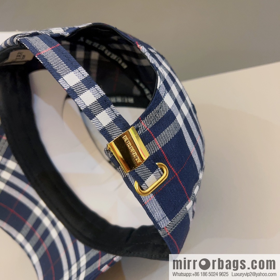 Burberry unisex checked baseball cap