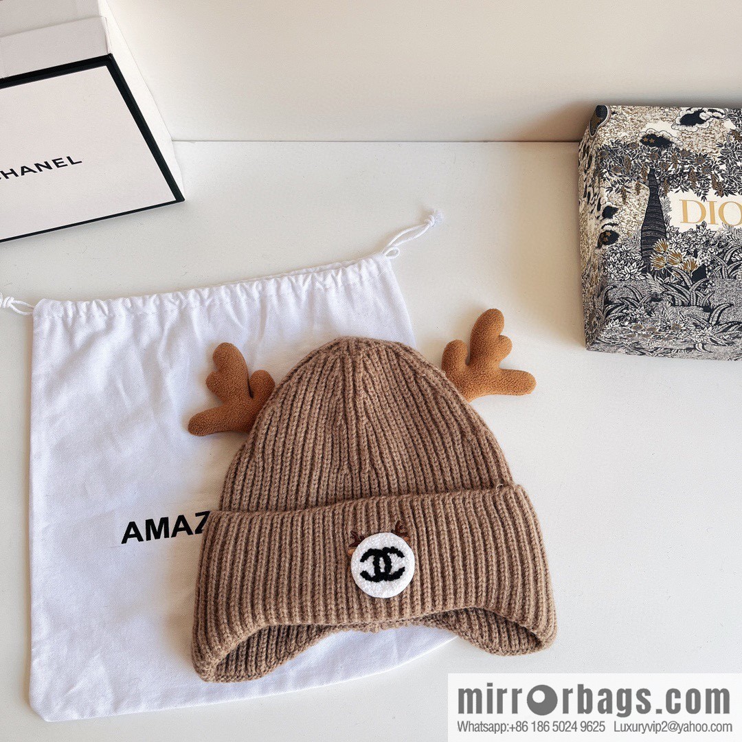 Chanel 2022 autumn and winter new Christmas series plush wool hat