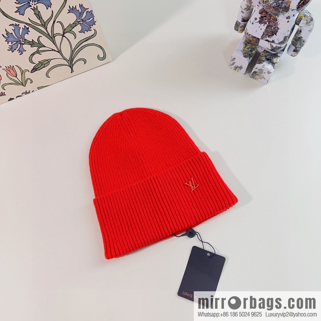 LV Louis Vuitton 2022 autumn and winter new rabbit fur men's and women's knitted wool hats