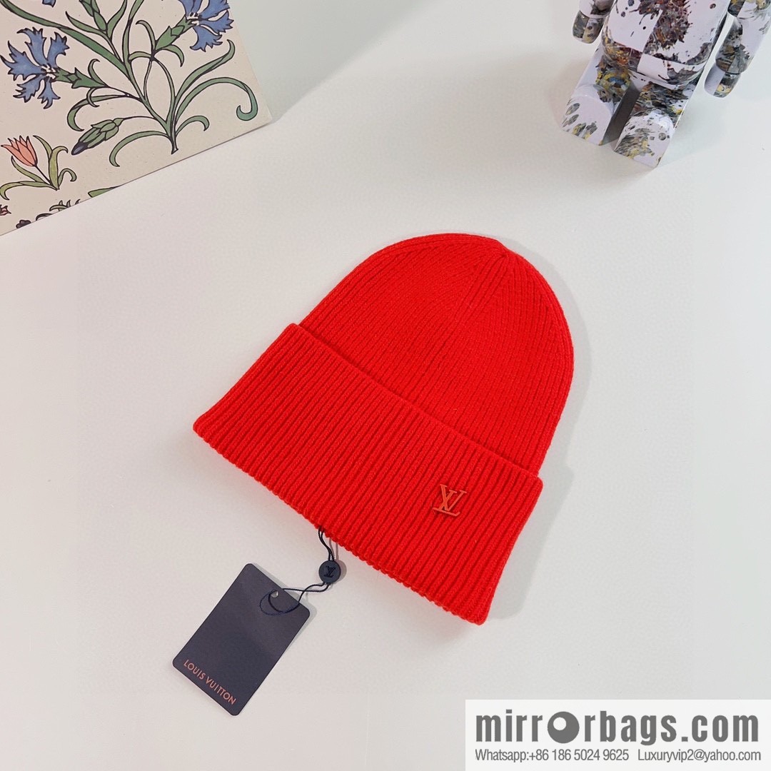 LV Louis Vuitton 2022 autumn and winter new rabbit fur men's and women's knitted wool hats