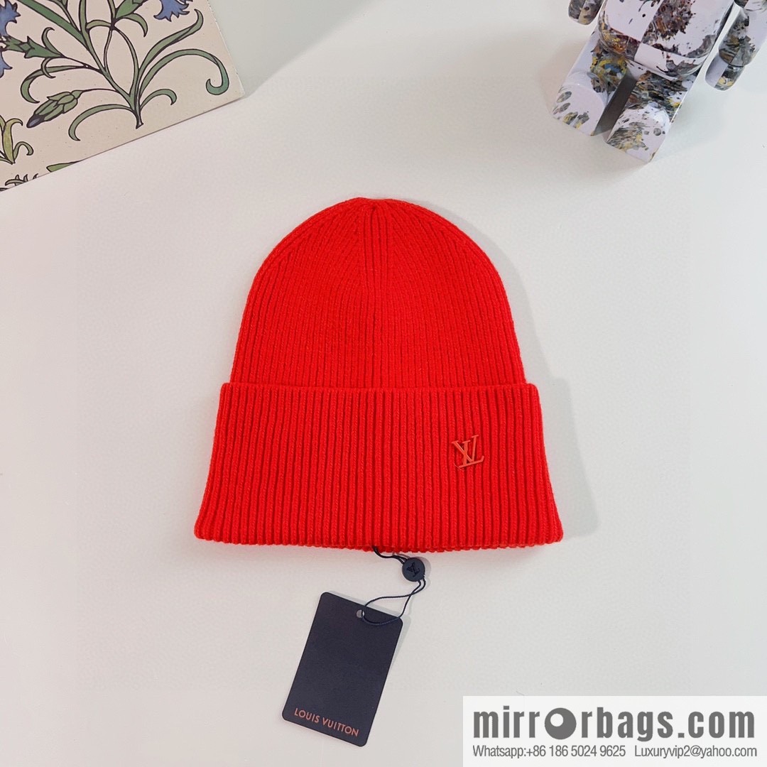 LV Louis Vuitton 2022 autumn and winter new rabbit fur men's and women's knitted wool hats
