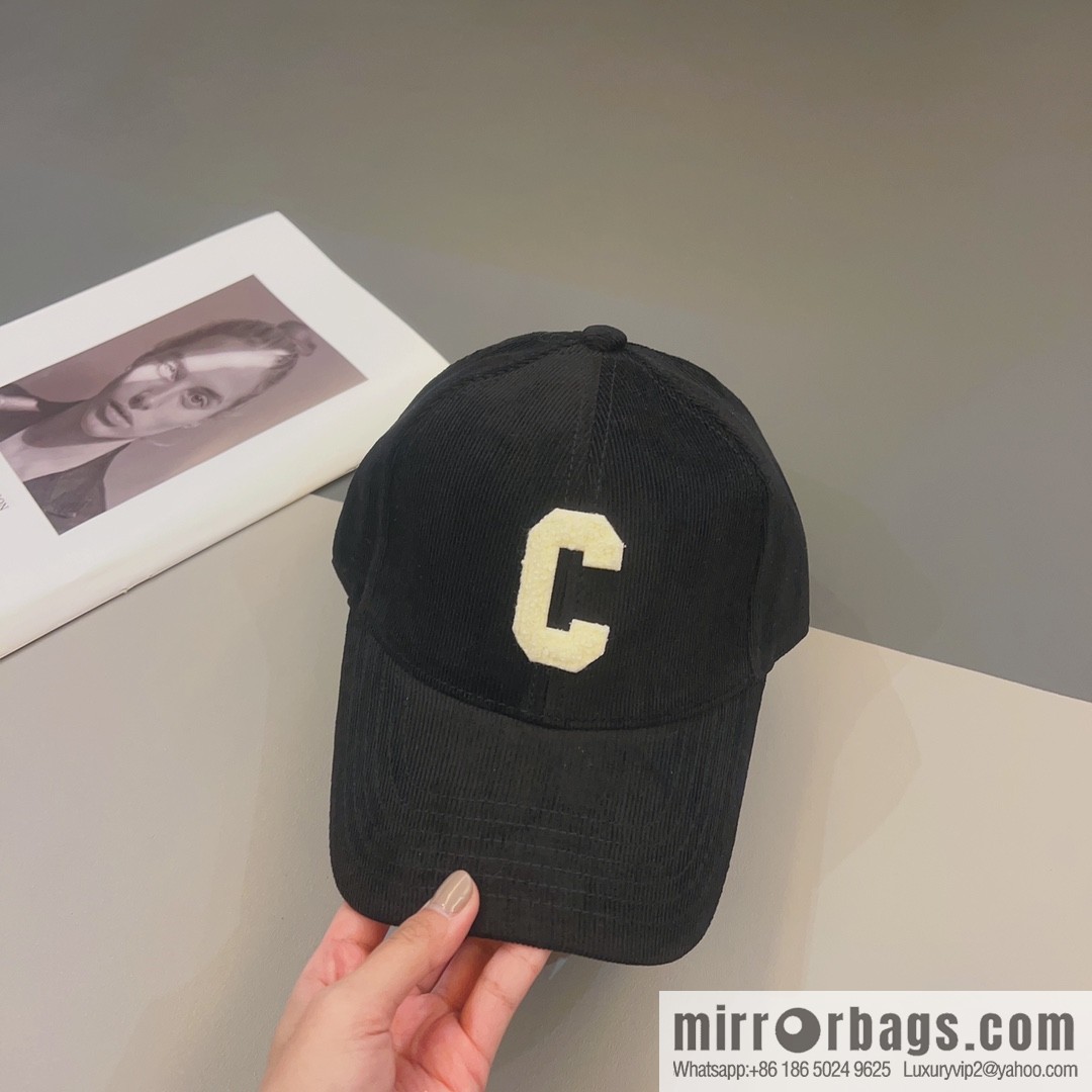 CELINE Corduroy baseball cap