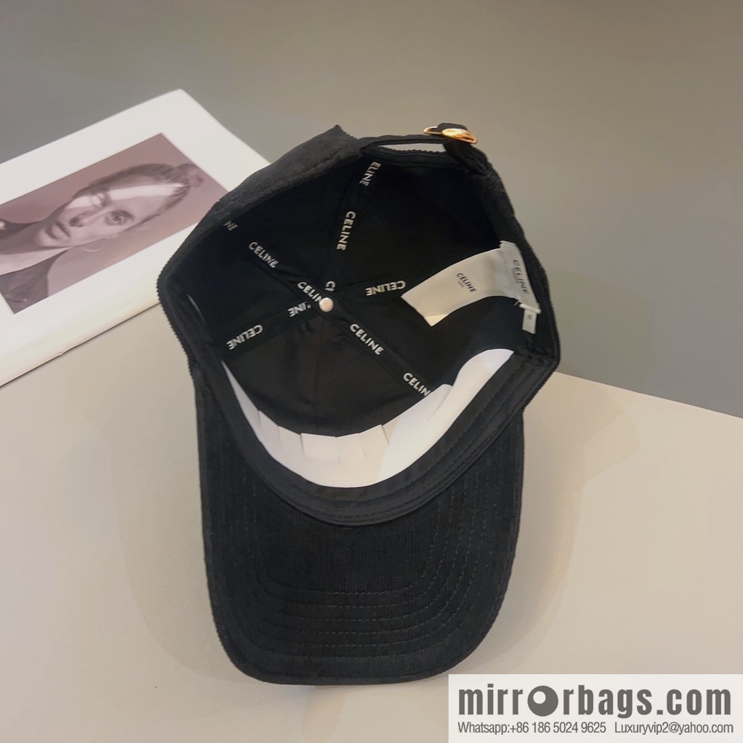 CELINE Corduroy baseball cap