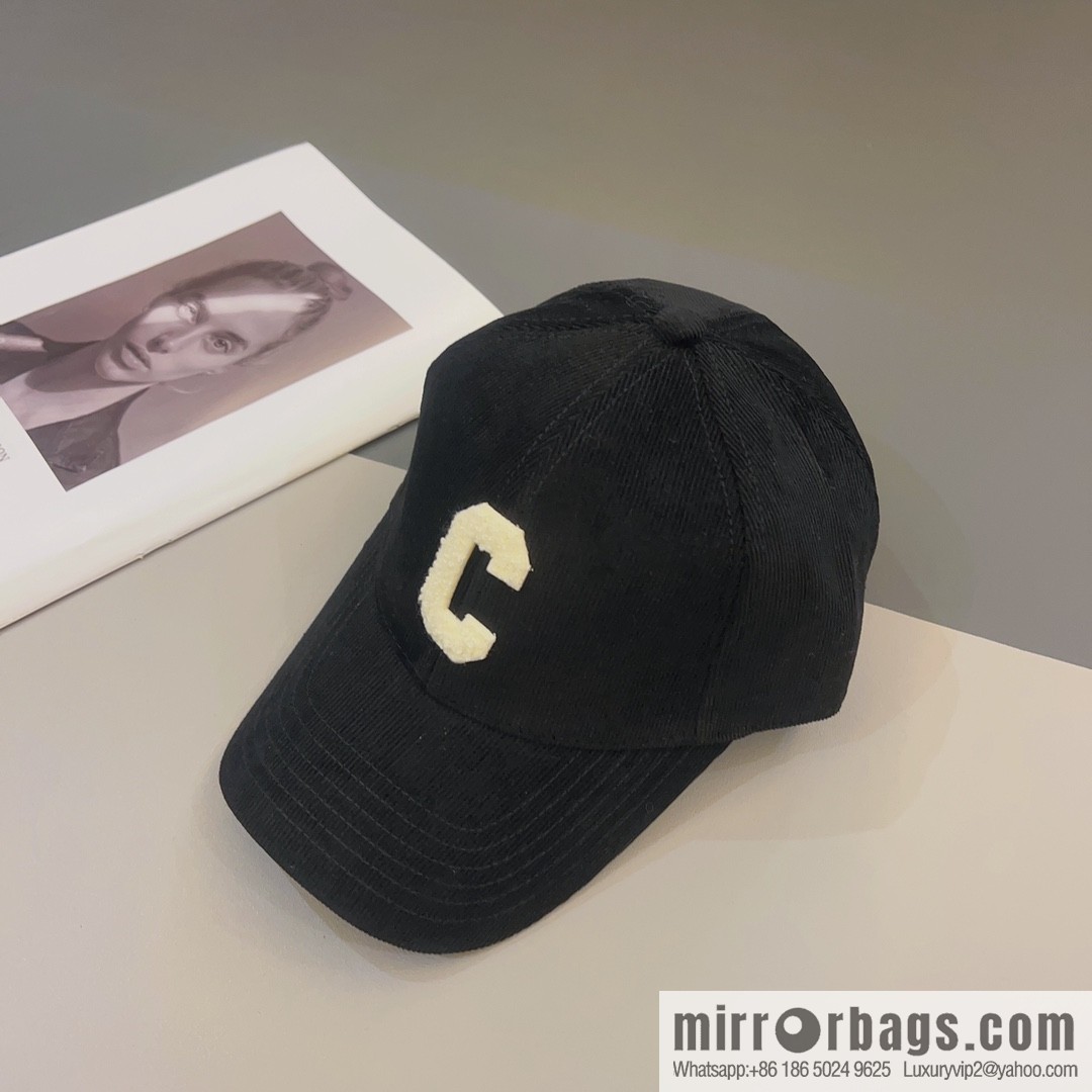 CELINE Corduroy baseball cap
