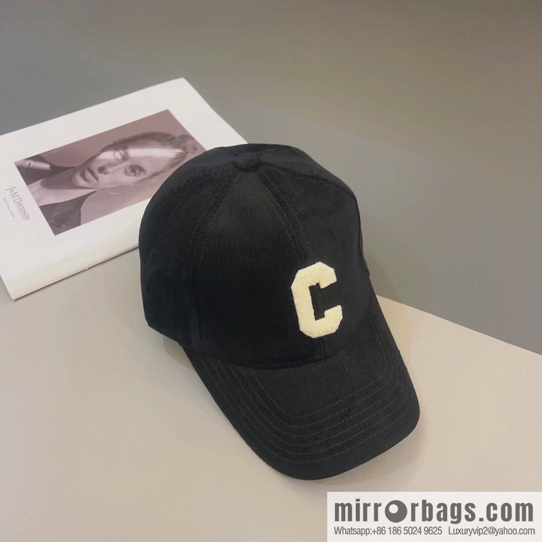 CELINE Corduroy baseball cap