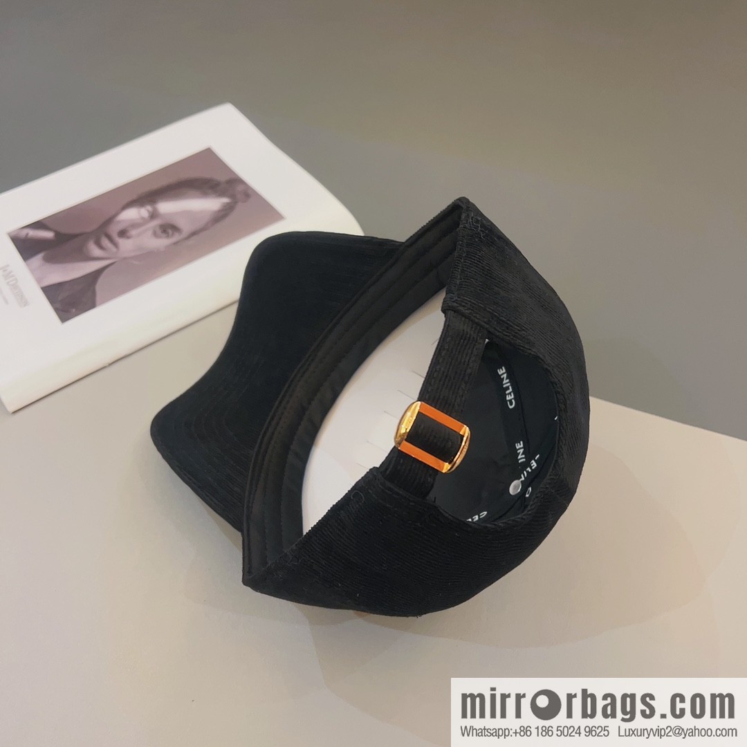 CELINE Corduroy baseball cap