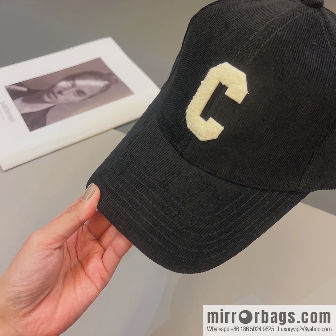CELINE Corduroy baseball cap