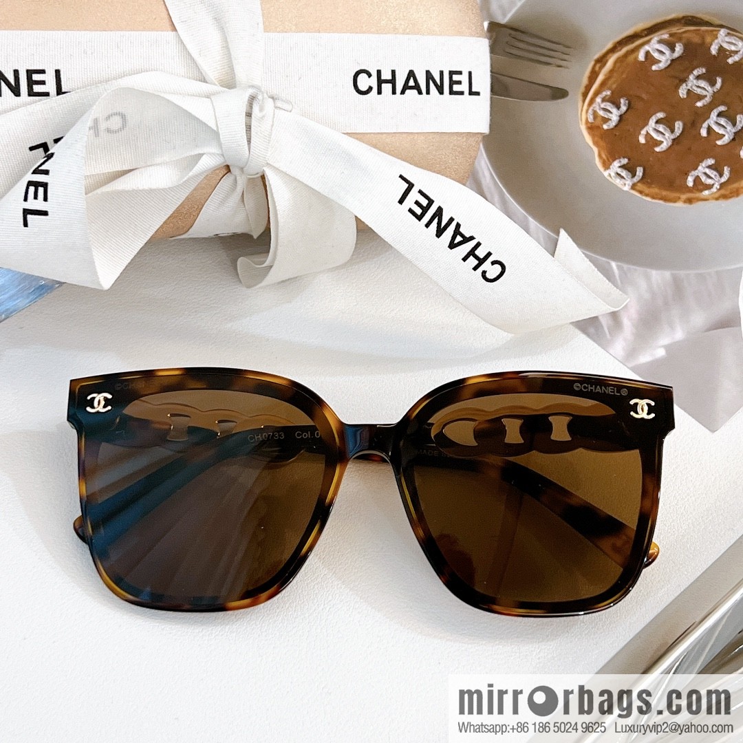 Chanel double C large square sunglasses