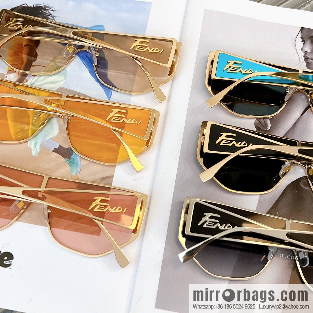 Fendi integrated unisex sunglasses