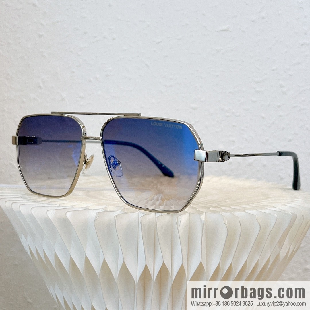 LV Louis Vuitton Metal Box Unisex Sunglasses