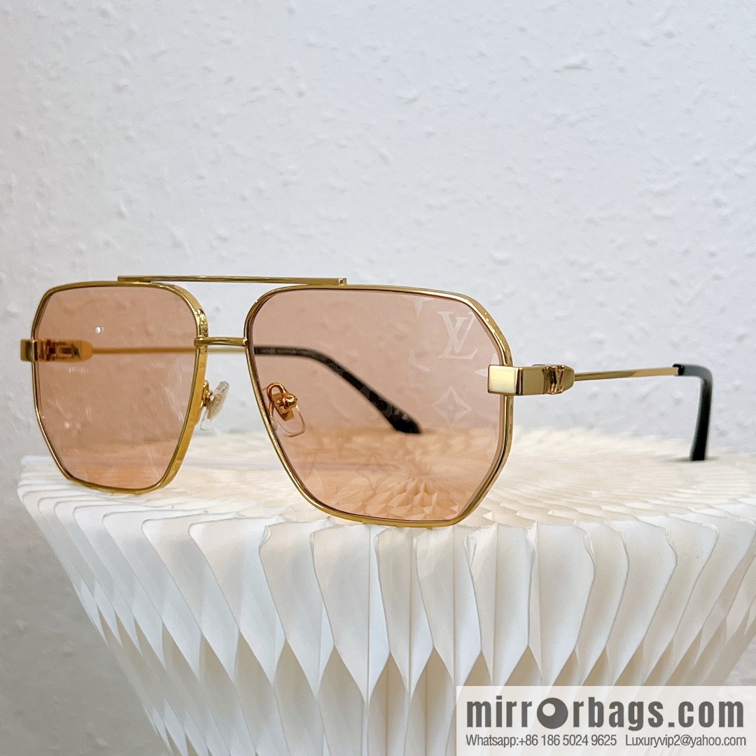 LV Louis Vuitton Metal Box Unisex Sunglasses