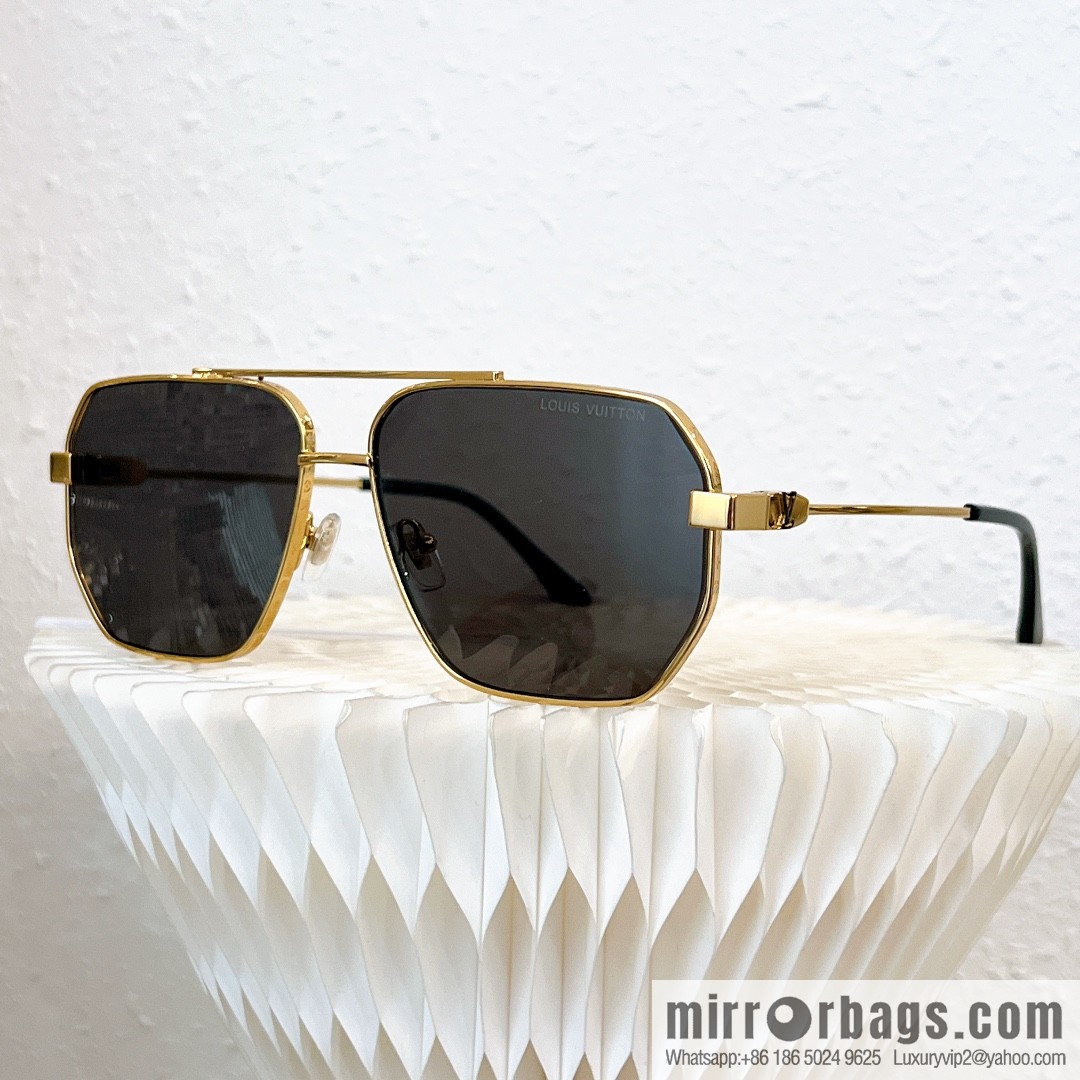 LV Louis Vuitton Metal Box Unisex Sunglasses