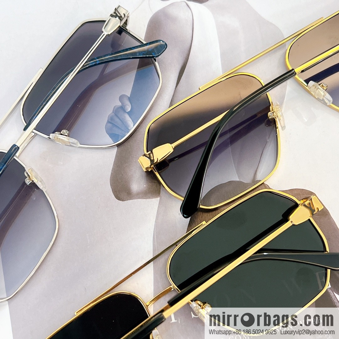 LV Louis Vuitton Metal Box Unisex Sunglasses