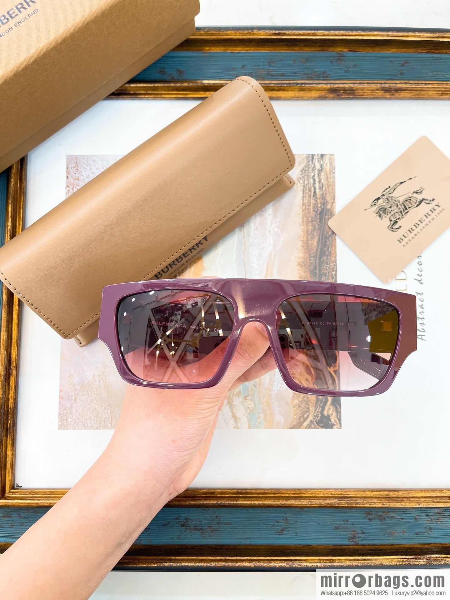 Burberry Burberry Large Frame Unisex Sunglasses