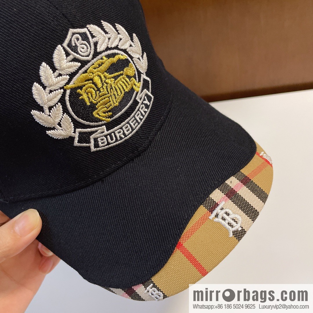 Burberry simple embroidery original baseball cap
