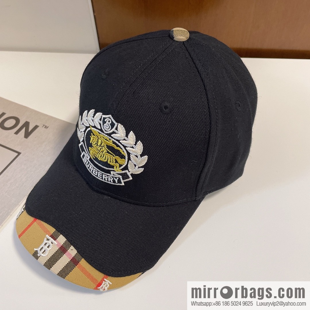 Burberry simple embroidery original baseball cap