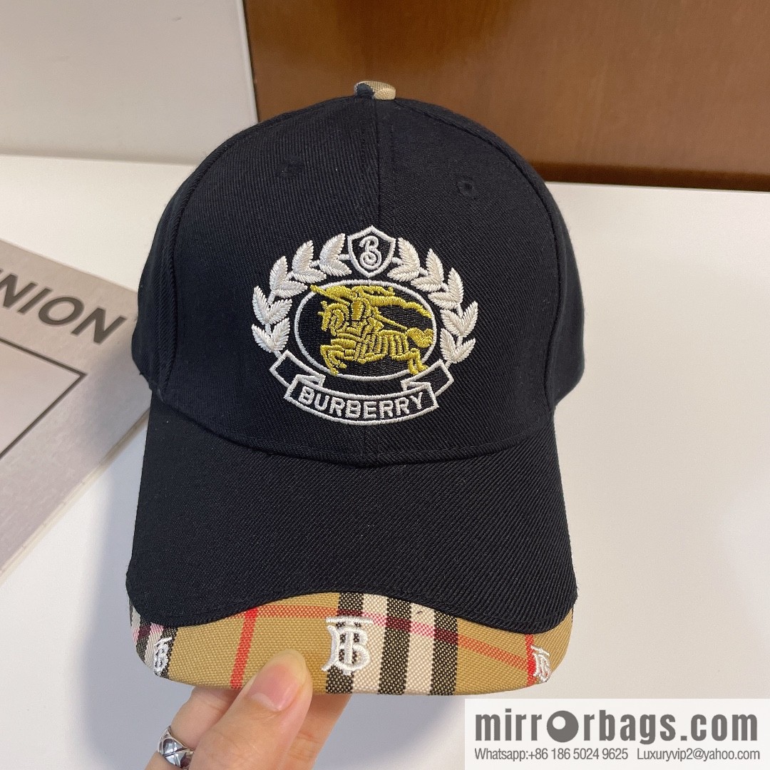 Burberry simple embroidery original baseball cap