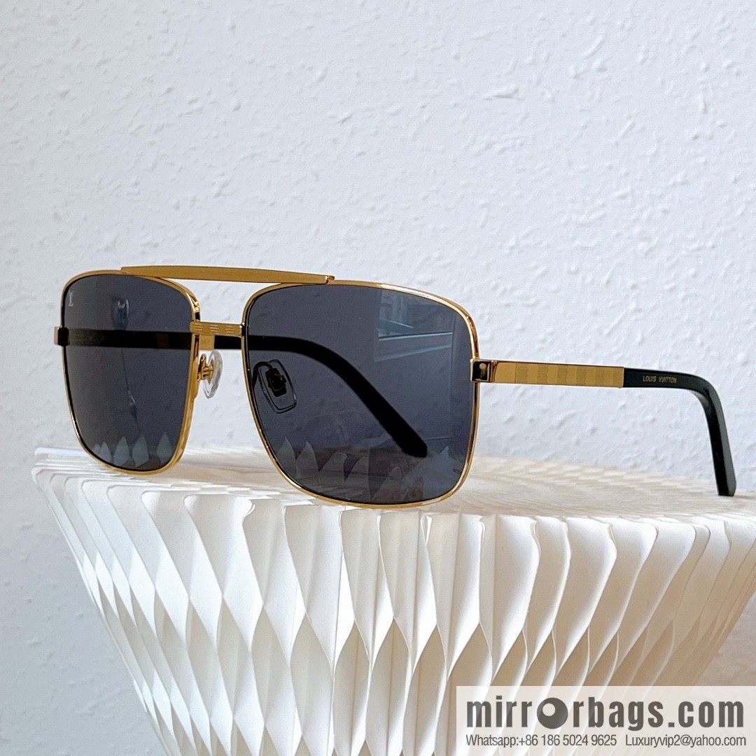 LV Louis Vuitton Square Men's Sunglasses