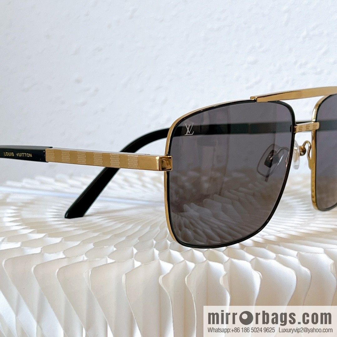 LV Louis Vuitton Square Men's Sunglasses