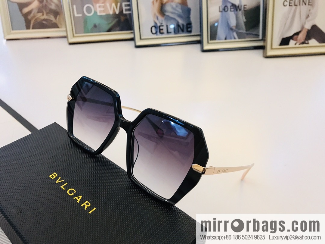 BVLGARI Large Frame Unisex Sunglasses