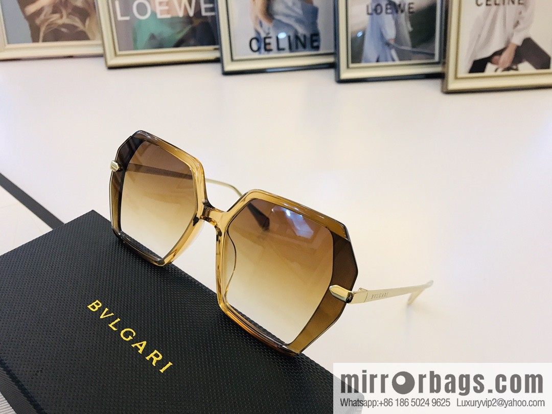 BVLGARI Large Frame Unisex Sunglasses