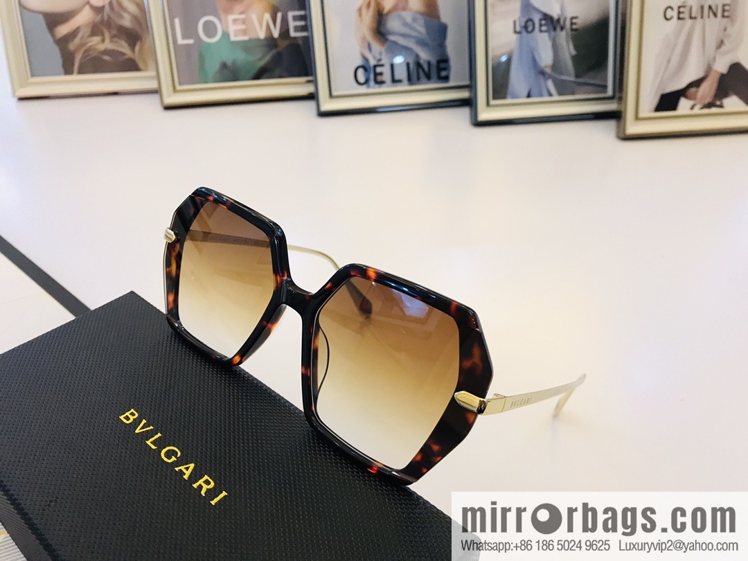 BVLGARI Large Frame Unisex Sunglasses