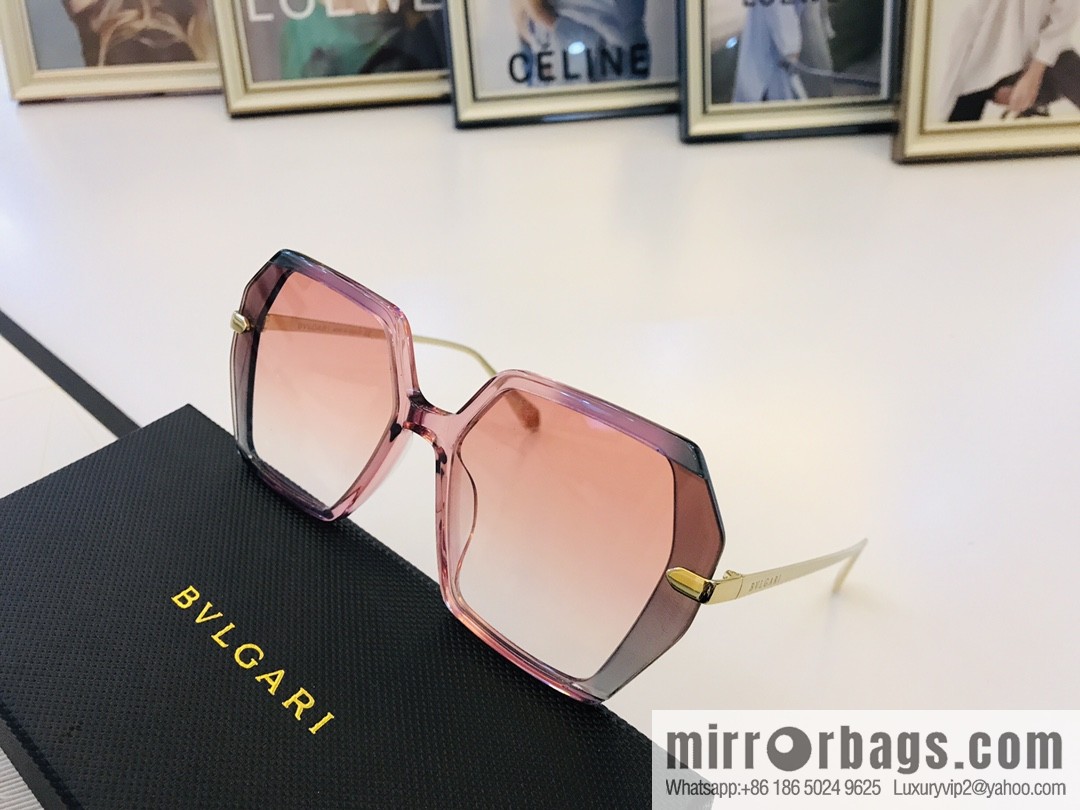 BVLGARI Large Frame Unisex Sunglasses