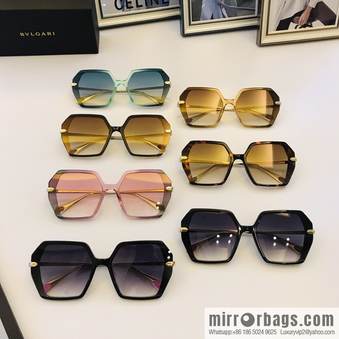 BVLGARI Large Frame Unisex Sunglasses