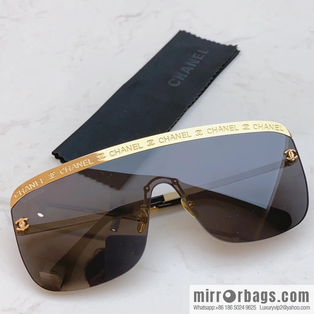 Chanel's new integrated lenses unisex sunglasses