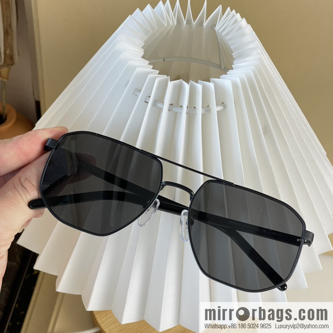 Prada Metal Frame Unisex Sunglasses