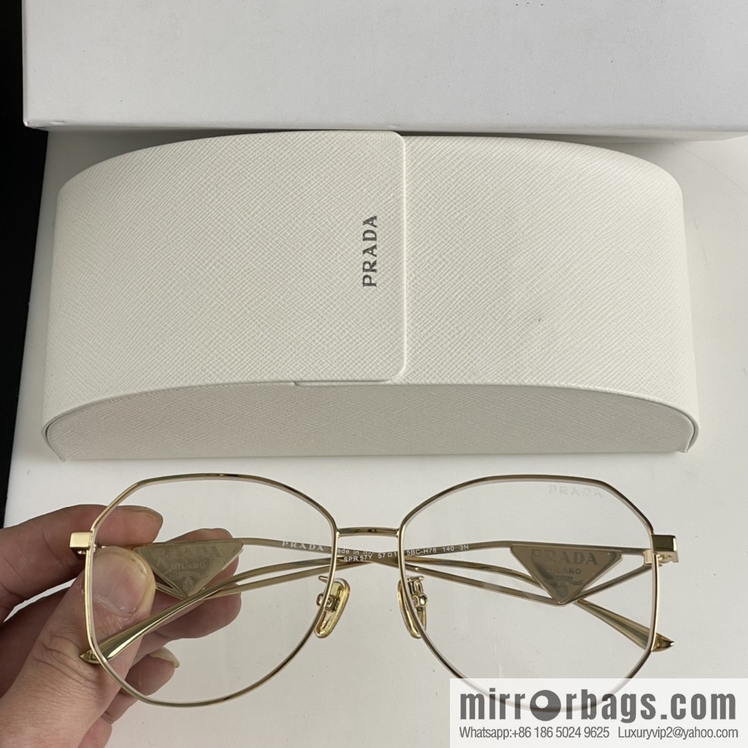 Prada Triangle Design Temple Women's Sunglasses