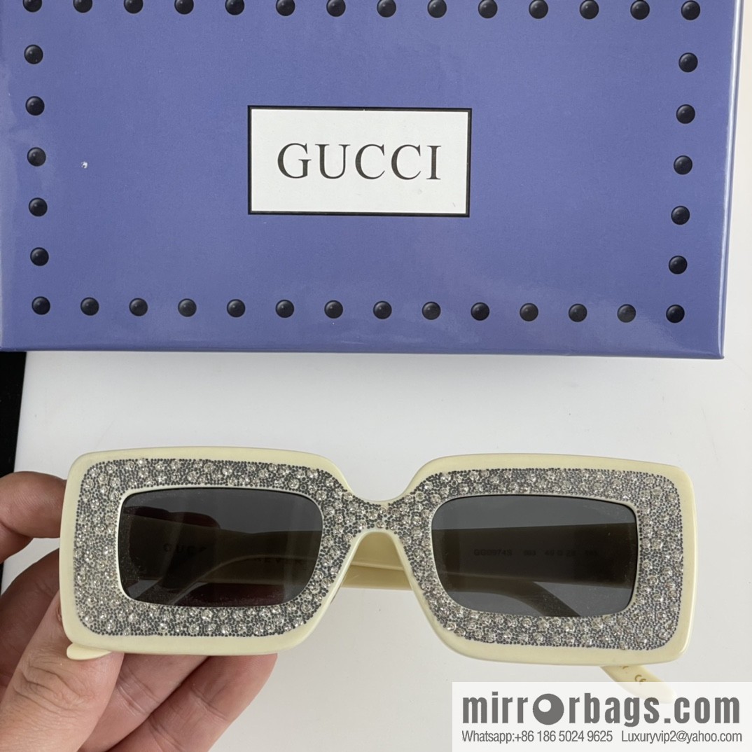 GUCCI Gucci official website catwalk model square frame women's sunglasses