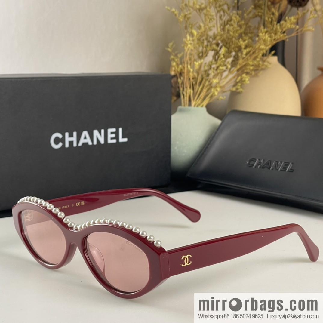 Chanel pearl women's sunglasses