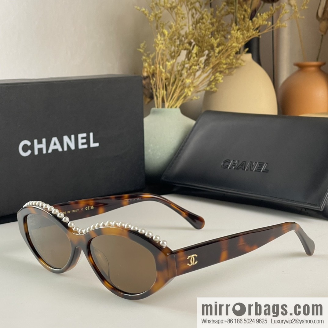Chanel pearl women's sunglasses