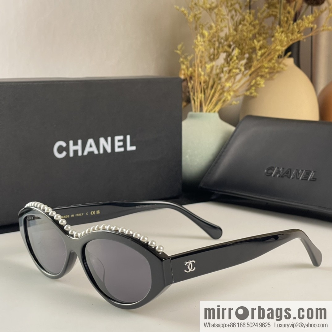 Chanel pearl women's sunglasses