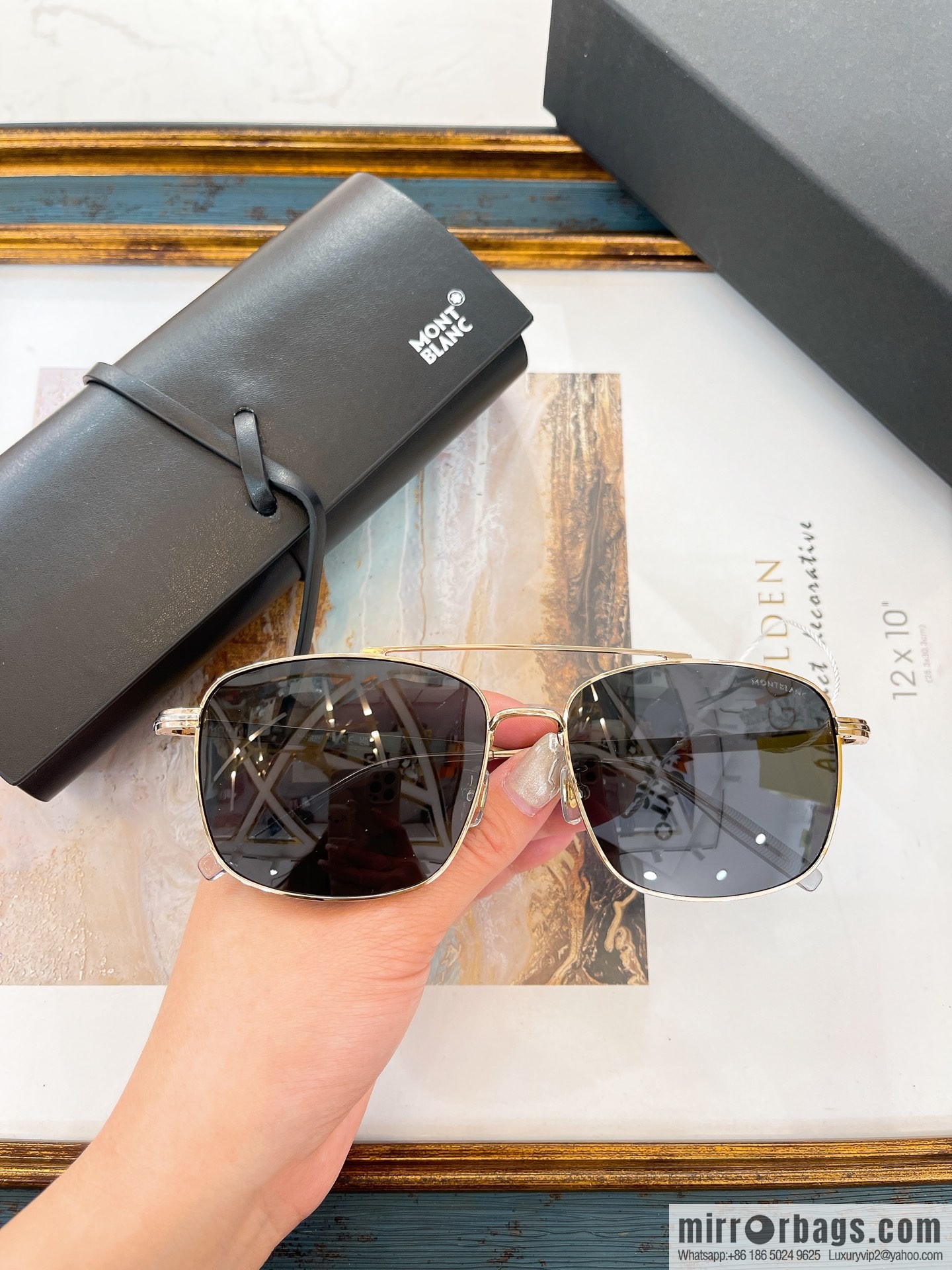 MONT BLANC Montblanc Metal Box Men's Sunglasses