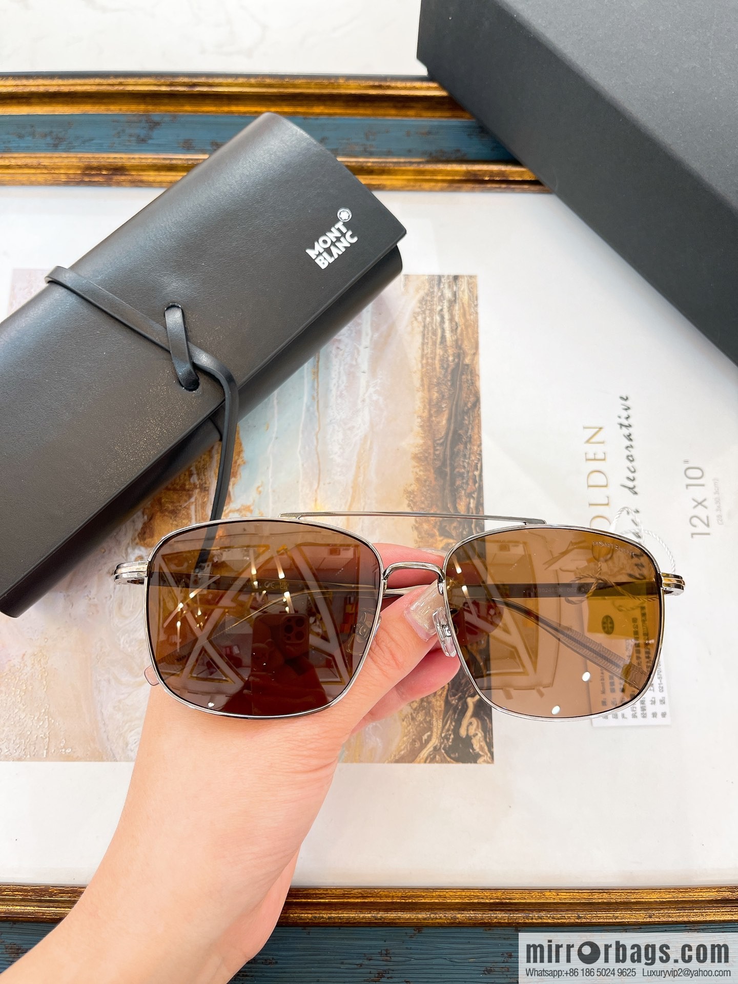 MONT BLANC Montblanc Metal Box Men's Sunglasses