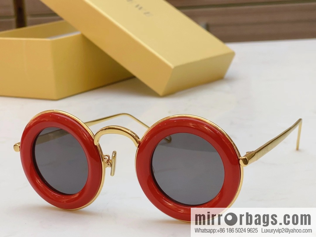 LOEWE 2023 retro women's round sunglasses