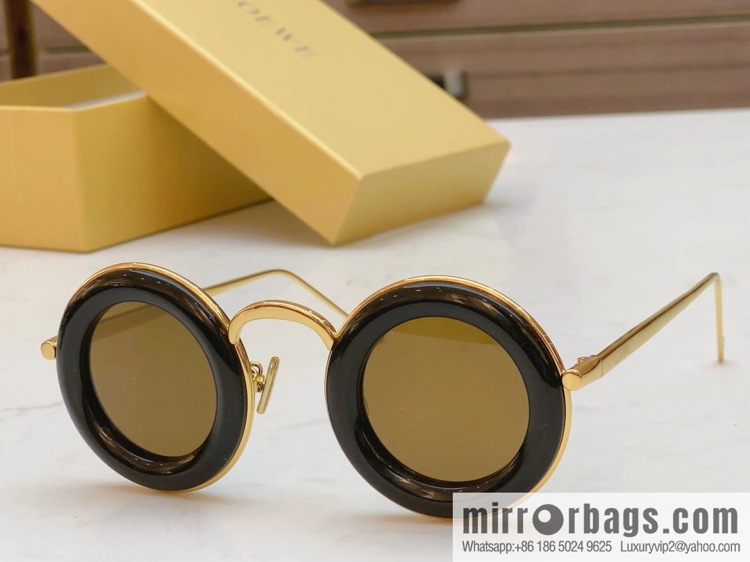 LOEWE 2023 retro women's round sunglasses