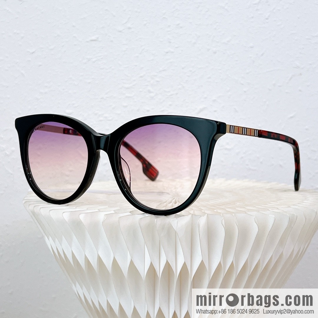 Burberry Round Frame Women's Sunglasses