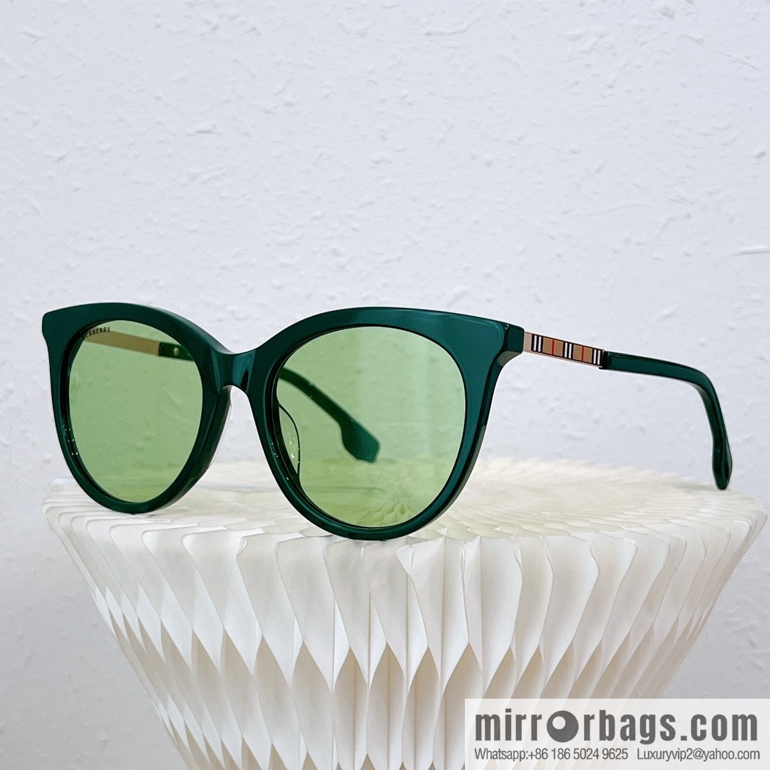 Burberry Round Frame Women's Sunglasses